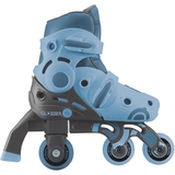 Роликові ковзани Globber Learning Skates 2 в 1, р.26-29, сіро-синій (780-200) - Pampik - 13