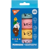 Маркер текстовий Yes Line Friends, 4 шт. (390711) - Pampik - 3