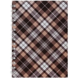 Тетрадь Buromax Shotlandka на пружине А6, 48 листов коричневая (BM.2592-18) - Pampik