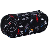 Пенал мягкий Kite 22x9.5x6 см, черный (K24-599-10) - Pampik - 2