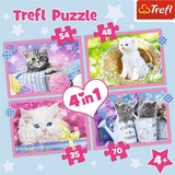 Пазли Trefl 4 в 1 Веселі котики - Pampik - 6