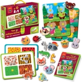 Гра розвиваюча з липучками Vladi Toys Чиє забарвлення? Де чия мордочка? (VT1310-06) - Pampik - 2