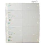 Детский двусторонний складной коврик Poppet Зимняя ночь и Птица мира, 200х150x1 см (PP024-150H) - Pampik - 2