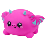 Іграшка-антистрес Smooshzees Snugzees Дракон Дінкі колекційна малинова (8236) - Pampik - 2