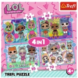 Пазли Trefl 4 в 1 Знайомтеся з ляльками Дівчатками із загадками (34613) - Pampik - 2