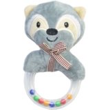 Мягкая игрушка-погремушка Lindo Енот (F 1020) - Pampik