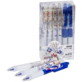 Набор гелевых ручек автоматических Malevaro чернил синего цвета пиши-стирай 12 шт. (33190/12) - Pampik