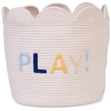 Кошик для іграшок Childhome Flower, 35x35x35 см, білий (CCBAFL35) - Pampik