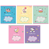 Набір зошитів 1 Вересня Привіт Киця А5, в клітинку, 12 аркушів, 25 шт. (766918) - Pampik