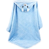 Дитячий рушник-куточок HomeBrand з вишивкою 80х80 см блакитний (60089) - Pampik - 2