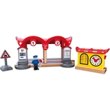 Набор для игрушечной железной дороги Hape Железнодорожная станция (E3702) - Pampik