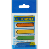 Закладки пластиковые Buromax Neon с клейким слоем 45x12 мм 100 листов (BM.2304-98) - Pampik