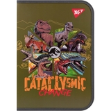 Папка факультативная Yes Jurassic World А4 пластиковая, на молнии, с внутренним карманом (492224) - Pampik