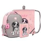 Рюкзак Yes H-100 Collection Doggy Ballet с пеналом и сумкой (559791) - Pampik