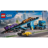 Конструктор LEGO City Вантажівка-транспортер зі спортивними авто, 998 деталей (60408) - Pampik