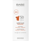 Дитячий сонцезахисний супер флюїд Babe Laboratorios Pediatric SPF 50 з пантенолом і пребіотиком 50 мл - Pampik