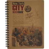 Книга записная Buromax Kraft без линовки В6 с микроперфорацией в ассортименте 96 листов (BM.2478) - Pampik