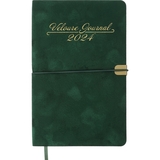 Еженедельник датирован Buromax Velour 2024 A5 зеленый (BM.2710-04) - Pampik