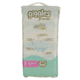 Підгузки на липучках Giggles Premium 1 (2-5 кг), 40 шт. - Pampik - 2