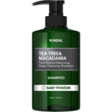Шампунь для волосся Kundal Tea Tree & Macadamia Deep Cleansing Shampoo Baby Powder проти лупи натуральний, 500 мл - Pampik