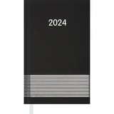 Еженедельник датирован Buromax Parallel 2024 черный (BM.2882-01) - Pampik