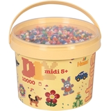 Термомозаїка Hama Набір кольорових намистин Midi 5+ 10000 шт 10 кольорів - Pampik