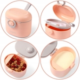 Портативный контейнер для сухой смеси BabyOno, с герметичной крышкой и ложечкой, 240 мл - Pampik - 5