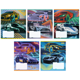 Набір зошитів 1 Вересня Lights up А5, в лінію, 96 аркушів, 5 шт. (767174) - Pampik