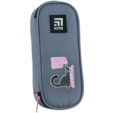 Пенал мягкий Kite 22x9.5x6 см серый (K24-599-8) - Pampik