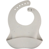 Слинявчик силіконовий Canpol Babies з кишенькою (51/029_grey) - Pampik