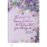 Ежедневник датированный Buromax Pretty 2024 A5 фиолетовый (BM.2184-07) - Pampik