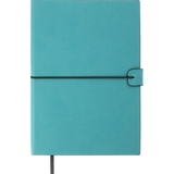 Блокнот деловой Buromax Logo2U Travel А5 96 л. в клеточку обложка искусственная кожа бирюзовый (BM.295121-06) - Pampik