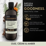 Гель для душа Baylis & Harding Goodness Oud, Cedar & Amber, 500 мл - Pampik - 2