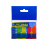 Закладки пластикові Buromax Стрілки Neon з клейким шаром 45x12 мм 125 аркушів (BM.2308-98) - Pampik