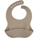 Слинявчик силіконовий Canpol Babies з кишенькою, бежевий (51/029_bei) - Pampik