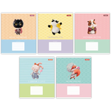 Набір зошитів 1 Вересня Brush story А5 в клітинку 12 аркушів 25 шт. (767184) - Pampik