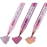 Набор акварельных маркеров Santi Glitter Brush Оттенки розового 3 шт. (390773) - Pampik - 2