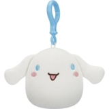 Мягкая игрушка-брелок Squishmallows Hello Kitty Синнаморолл на клипсе, 9 см (SQSN00272) - Pampik