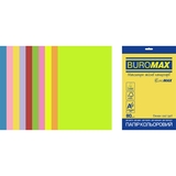 Набор цветной бумаги Buromax Euromax Neon + Intensiv А4 50 листов 10 цветов (BM.2721850E-99) - Pampik