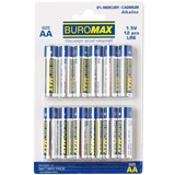 Батарейки АА Buromax LR6 12 шт. (BM.5900-12) - Pampik