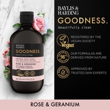 Пена для ванной Baylis & Harding Goodness Rose & Geranium 500 мл - Pampik - 2