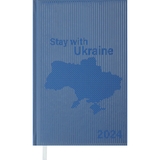 Ежедневник датированный Buromax Free 2024 A6 голубой (BM.2576-14) - Pampik