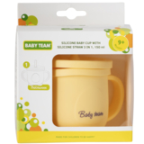 Силіконовий поїльник з трубочкою Baby Team 3в1, 150 мл (5100) - Pampik - 6