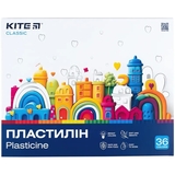 Пластилін восковий Kite Classic 36 кольорів 720 г (K-078) - Pampik