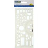 Лінійка-трафарет Офіцерська 20 см димчаста (BM.5871-20) - Pampik