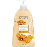 Рідке мило з дозатором Gallus Handseife Milk & Honey Мед & Молоко 1 л - Pampik