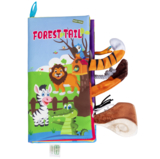 Текстильна іграшка-книжка Baby Team Хвостики (8725_дикі тварини) - Pampik