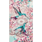 Набір для розпису по номерах Strateg Пара колібрі 50х25 см (WW236) - Pampik