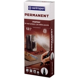 Маркер Centropen Permanent 2536, 1 мм, черный (2536/01) - Pampik - 2