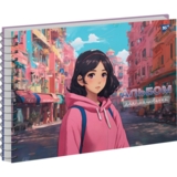 Альбом для малювання Yes Girls A4, 30 аркушів, спіраль, в асортименті (130570) - Pampik